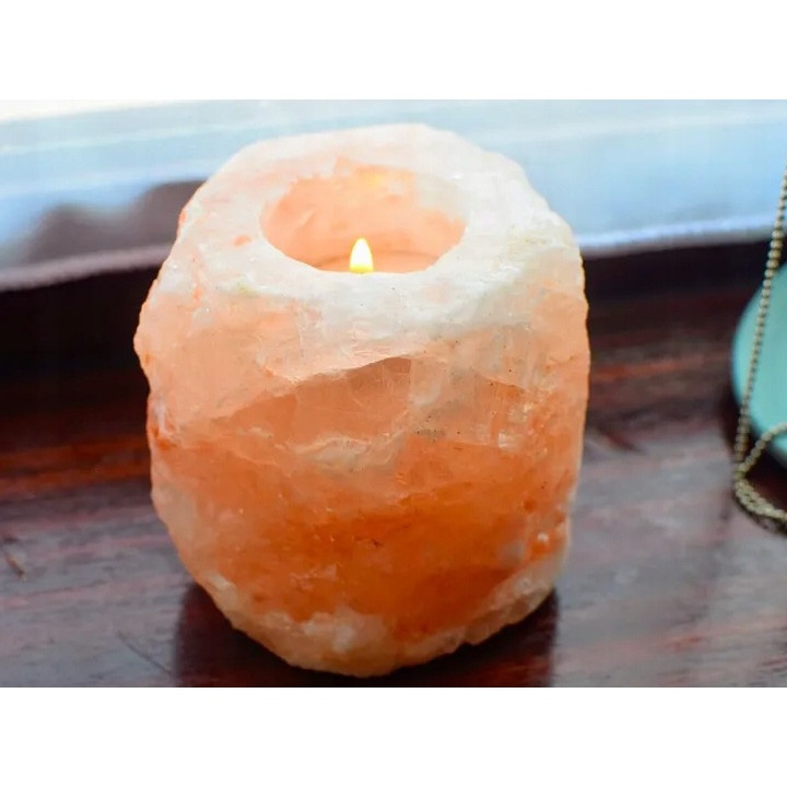 suport pentru lumânări din sare pentru lumânări de ceai ionizator din sare naturală de Himalaya megamix.sk