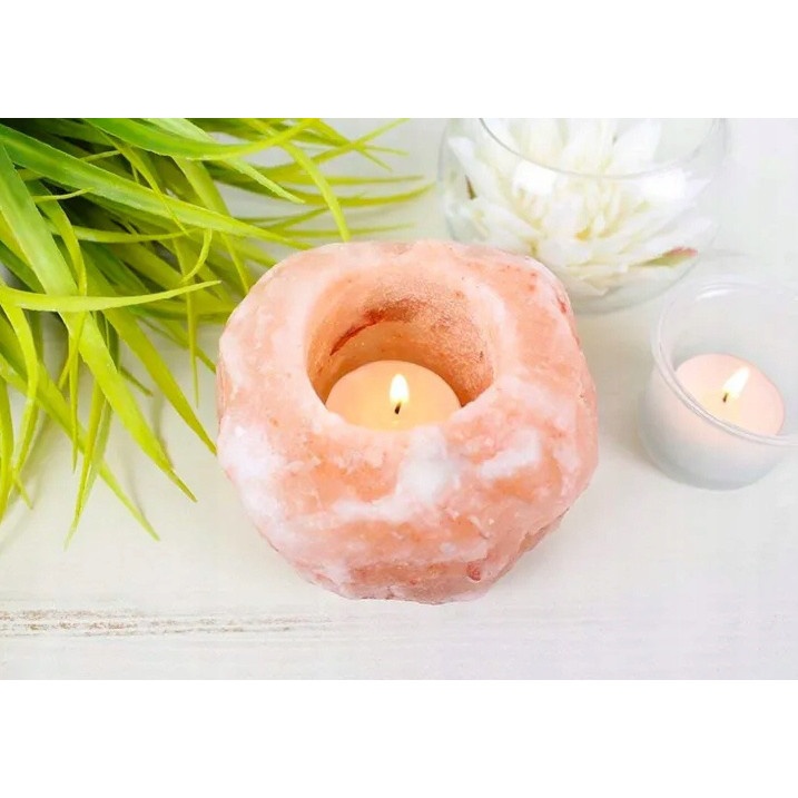 suport pentru lumânări din sare pentru lumânări de ceai ionizator din sare naturală de Himalaya megamix.sk
