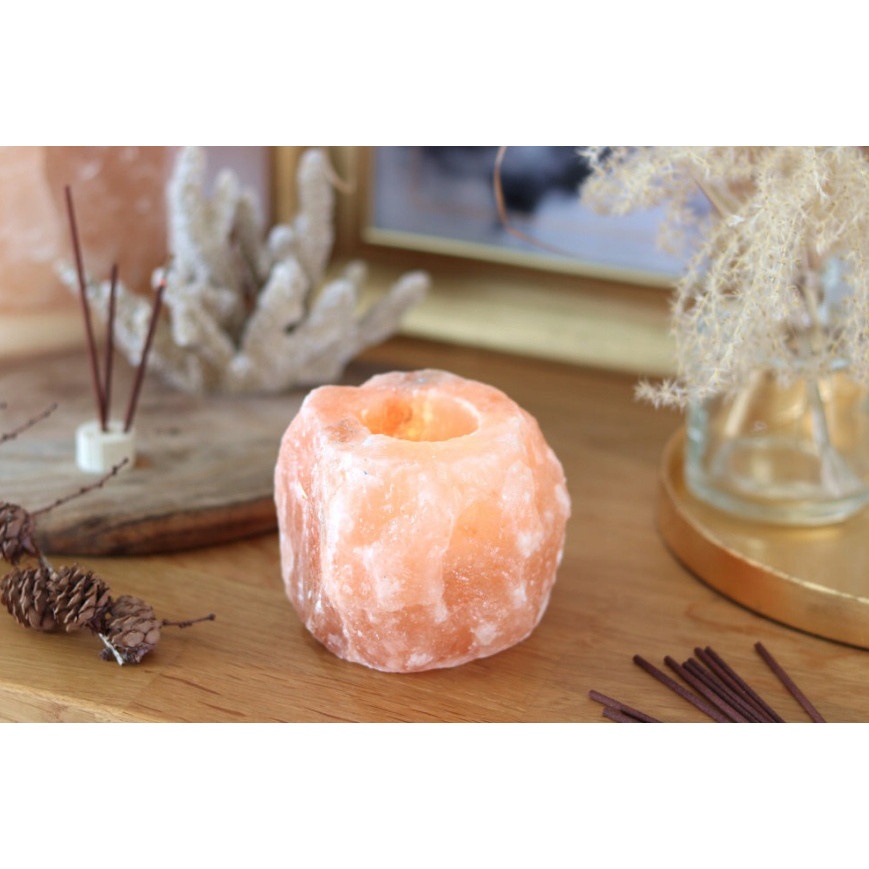 suport pentru lumânări din sare pentru lumânări de ceai ionizator din sare naturală de Himalaya megamix.sk