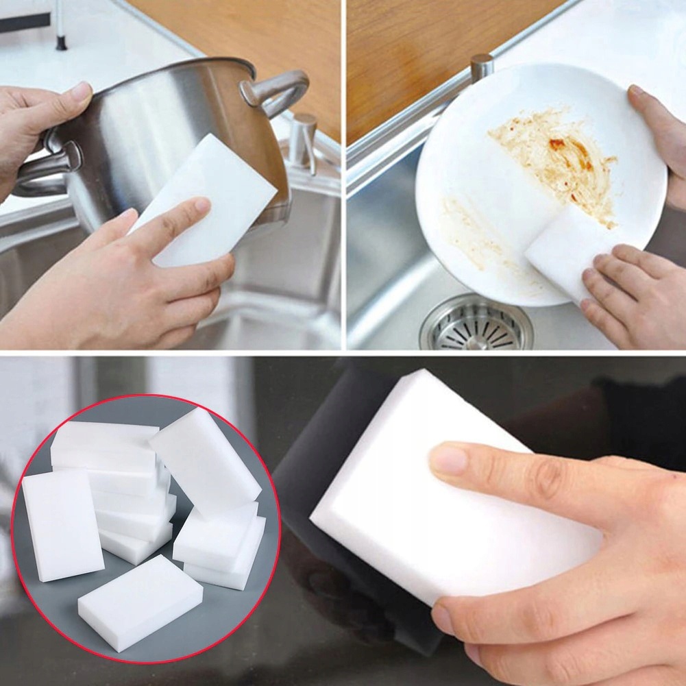 Burete pentru curățarea murdăriei 10x6x2cm alb megamix.sk