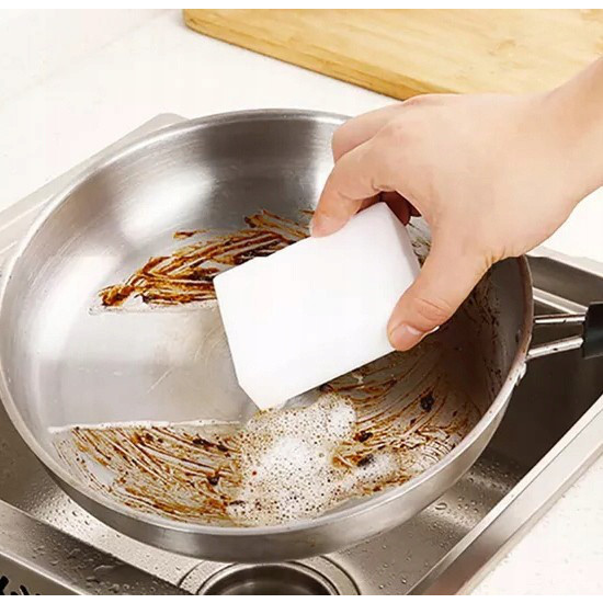 Burete pentru curățarea murdăriei 10x6x2cm alb megamix.sk