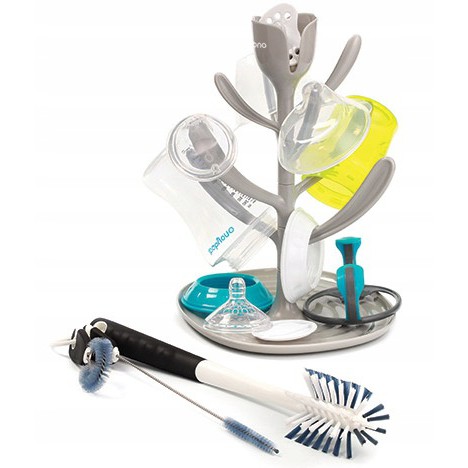 Suport pentru sticle suzete uscător BABYONO gri megamix.sk