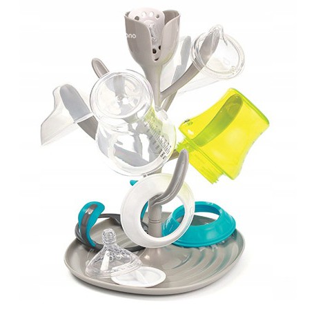 Suport pentru sticle suzete uscător BABYONO gri megamix.sk