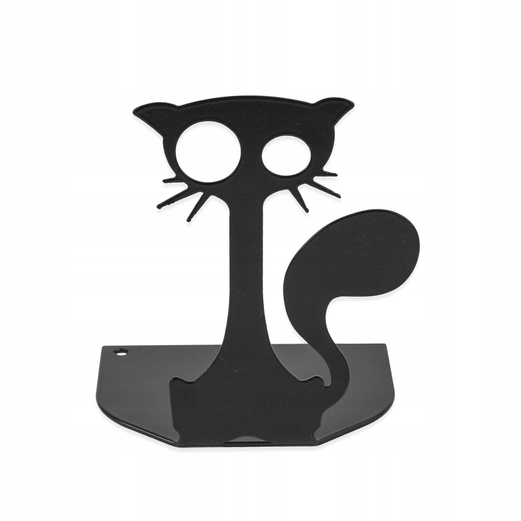 suport metalic pentru cărți 10x12x8cm pisică neagră megamix.sk