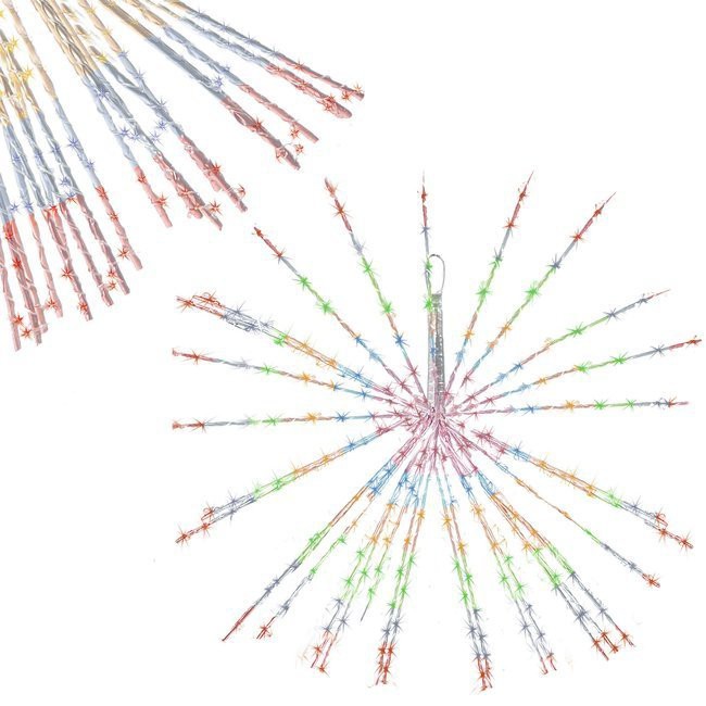 sârmă luminoasă 100 buc LED stea multicoloră 8 funcții megamix.sk