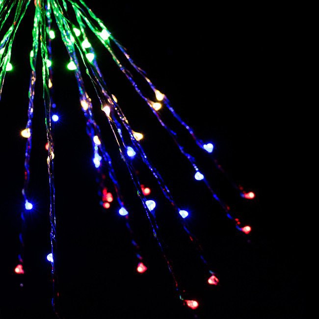 sârmă luminoasă 100 buc LED stea multicoloră 8 funcții megamix.sk