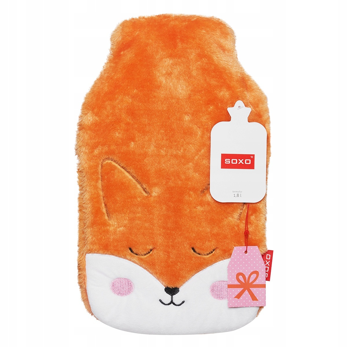 termofor sticlă pentru apă caldă vulpe portocalie 1,8l Soxo 34561A.01 megamix.sk