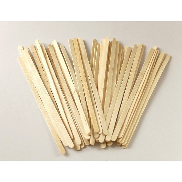 Bețișoare din lemn pentru amestecat 18cm 100buc megamix.sk