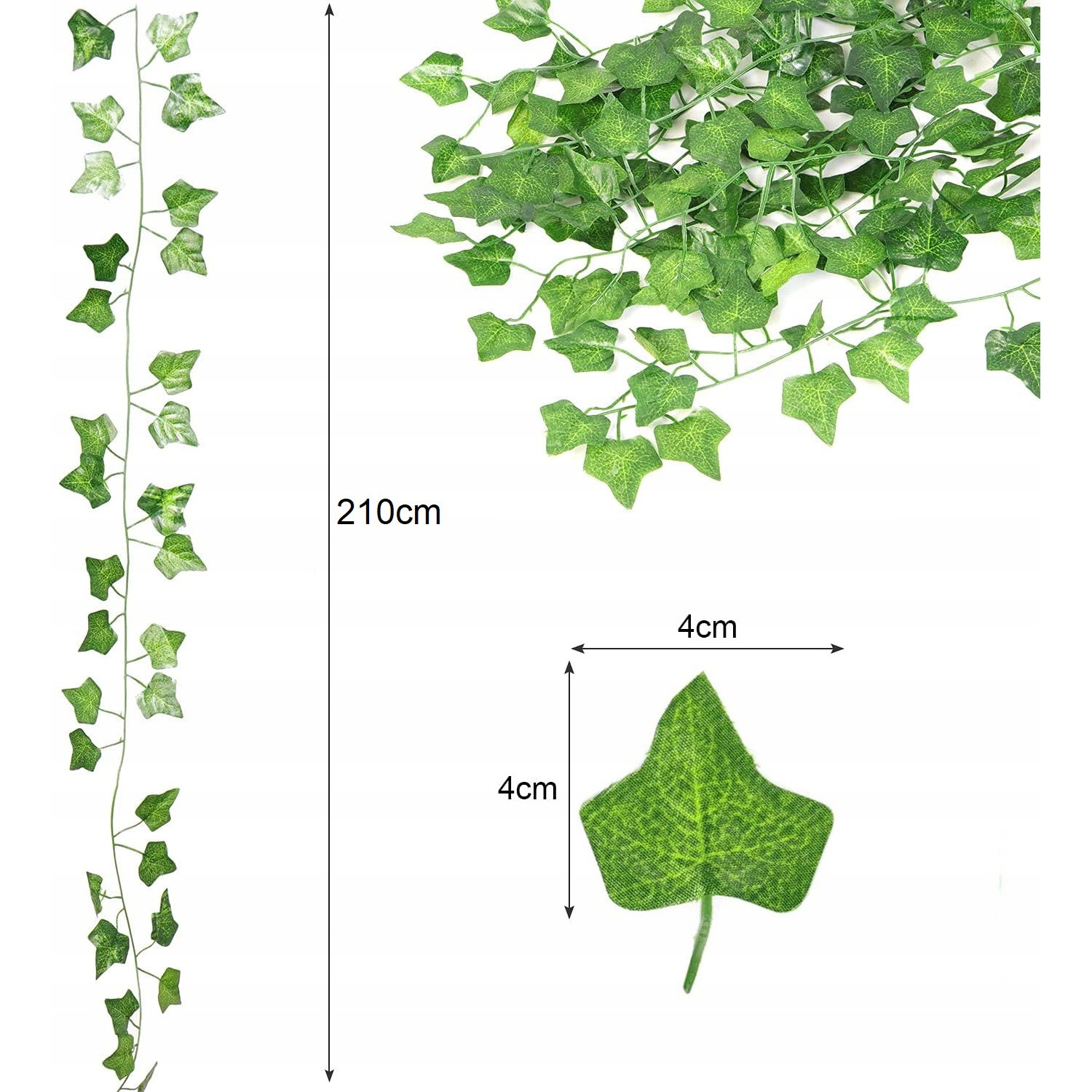 Iedera artificială pentru balcon 6 bucăți 2m decorațiune pentru perete megamix.sk