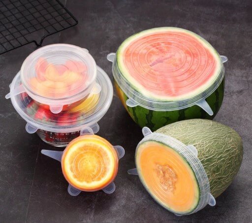 Capace universale din silicon pentru alimente 6 buc megamix.sk