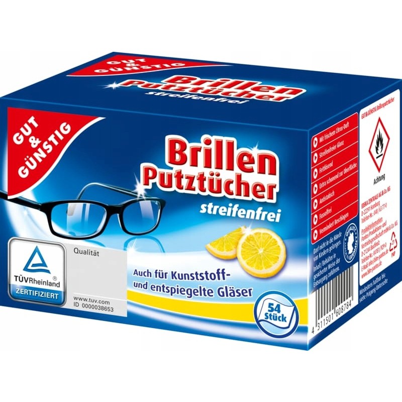 Șervețele pentru curățarea ochelarilor 54 buc
