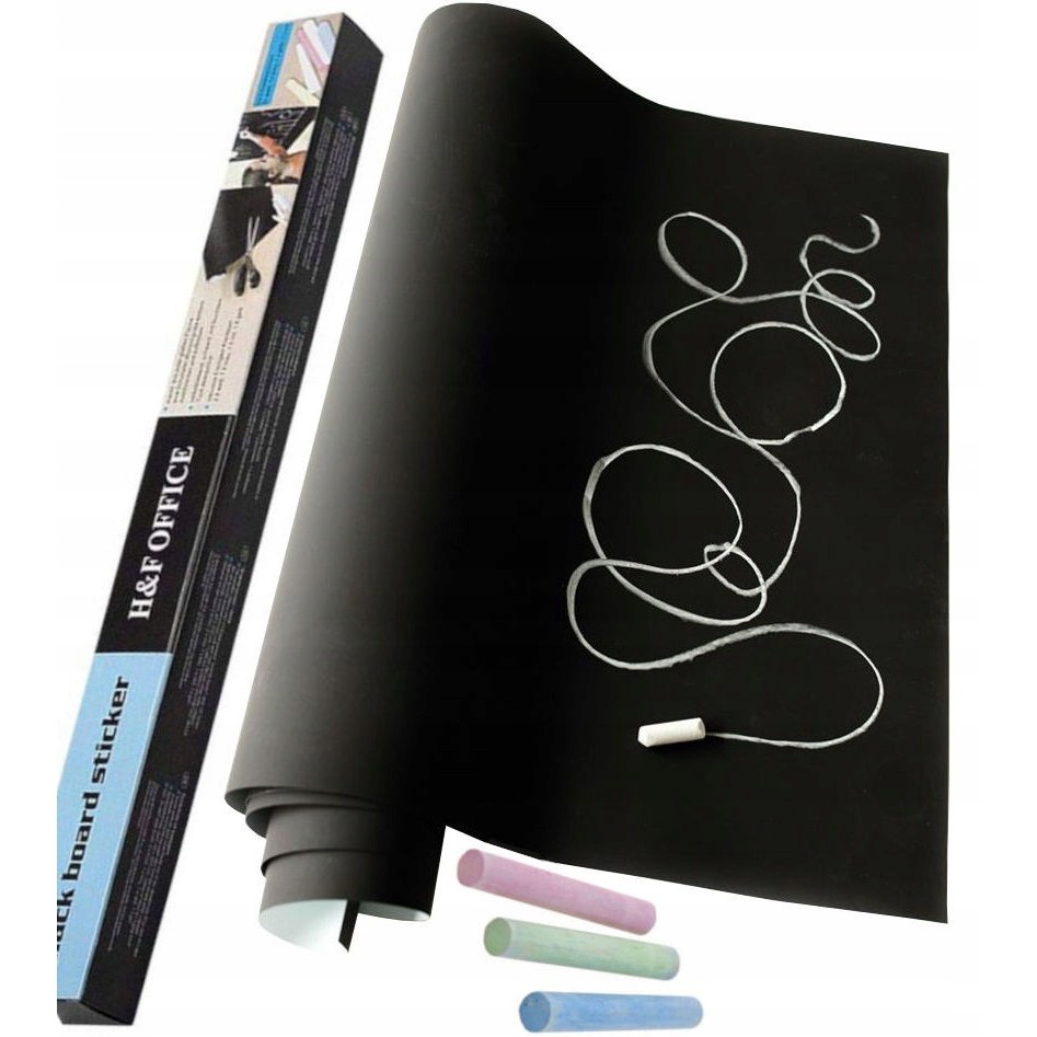 Placă mare autocolantă de tablă 45x200cm + cretă megamix.sk