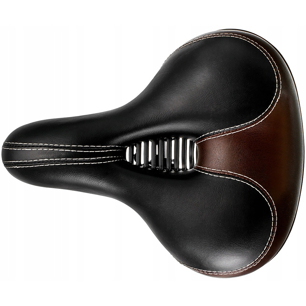 șa mare de bicicletă cu gaură pe arcuri 24x20cm megamix.sk