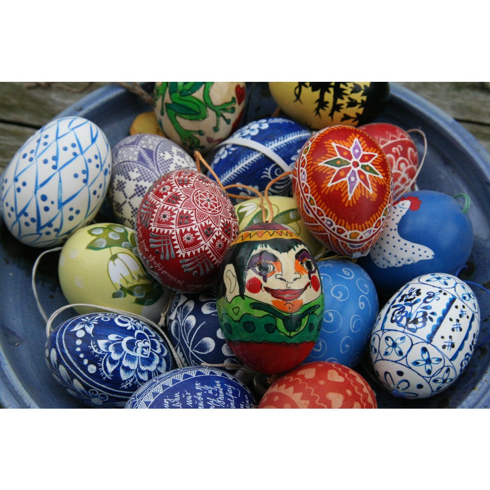 ouă de Paște decor vânzare decorațiuni ouă tradiționale pictate găurite megamix.sk