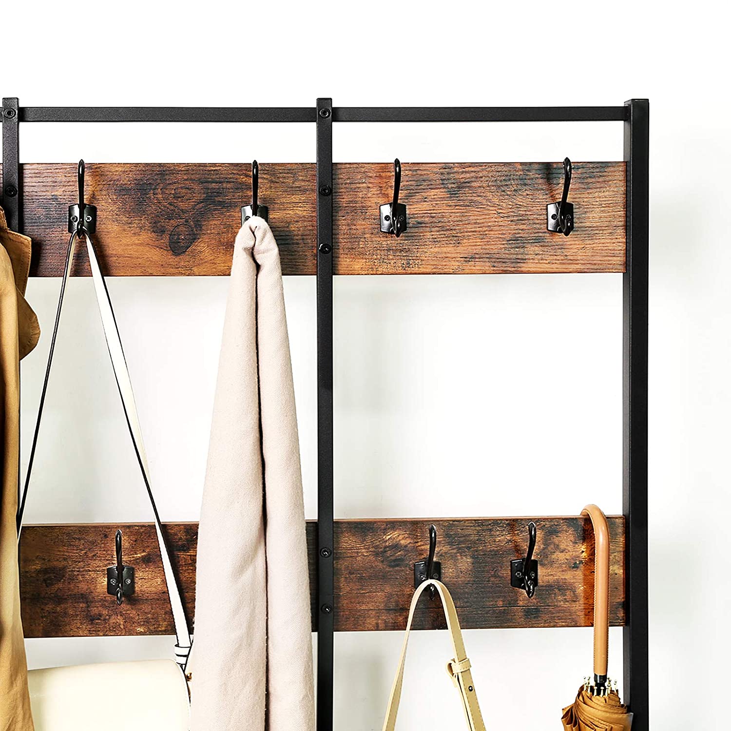 cuier pentru haine cu scaun și spațiu de depozitare 100x40x186cm megamix.sk