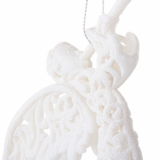 decorațiune de Crăciun pentru pom alb îngeraș 16cm megamix.sk