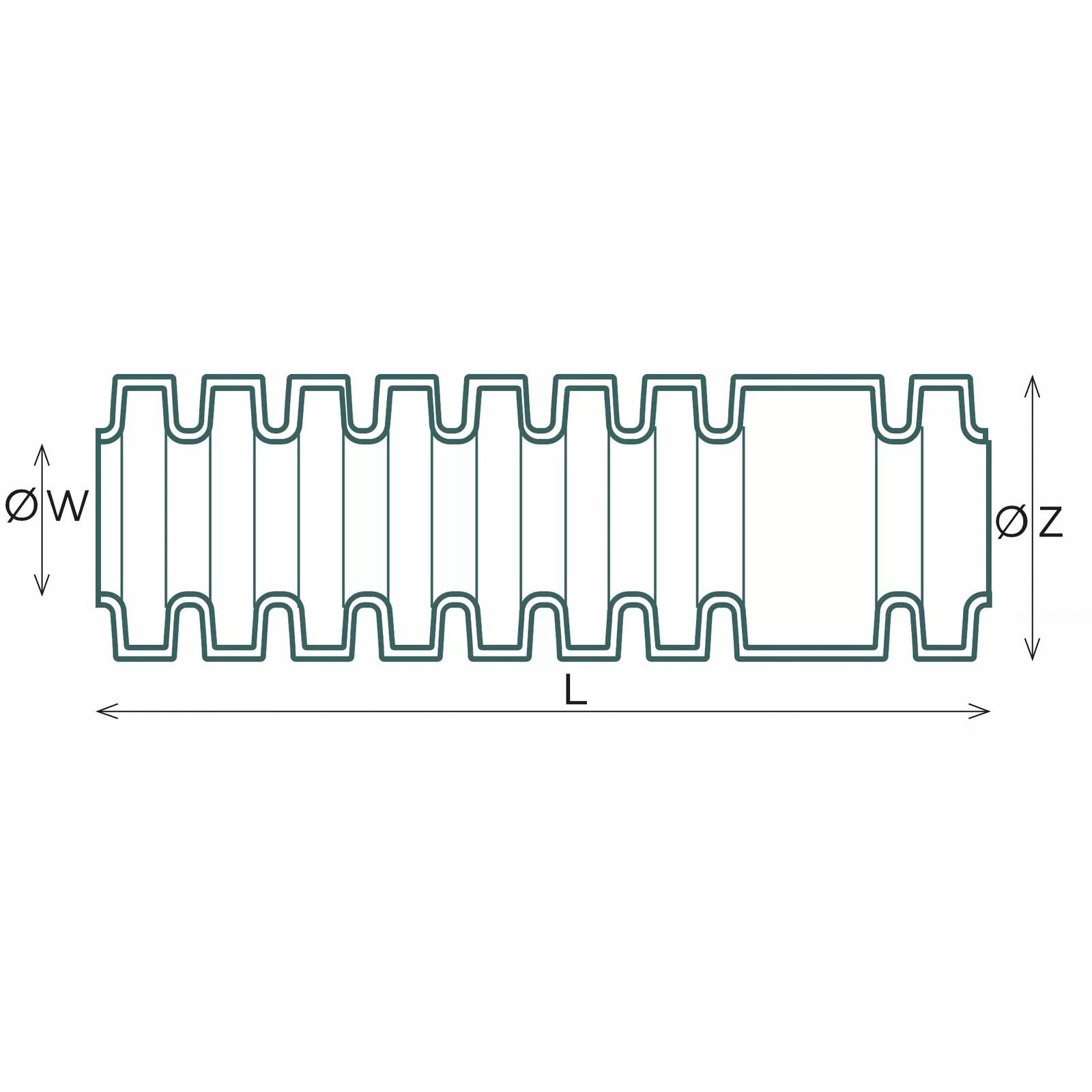 țevi ondulate pentru ghidarea cablurilor 20/14,9 mm 50 m protecție șanț megamix.sk