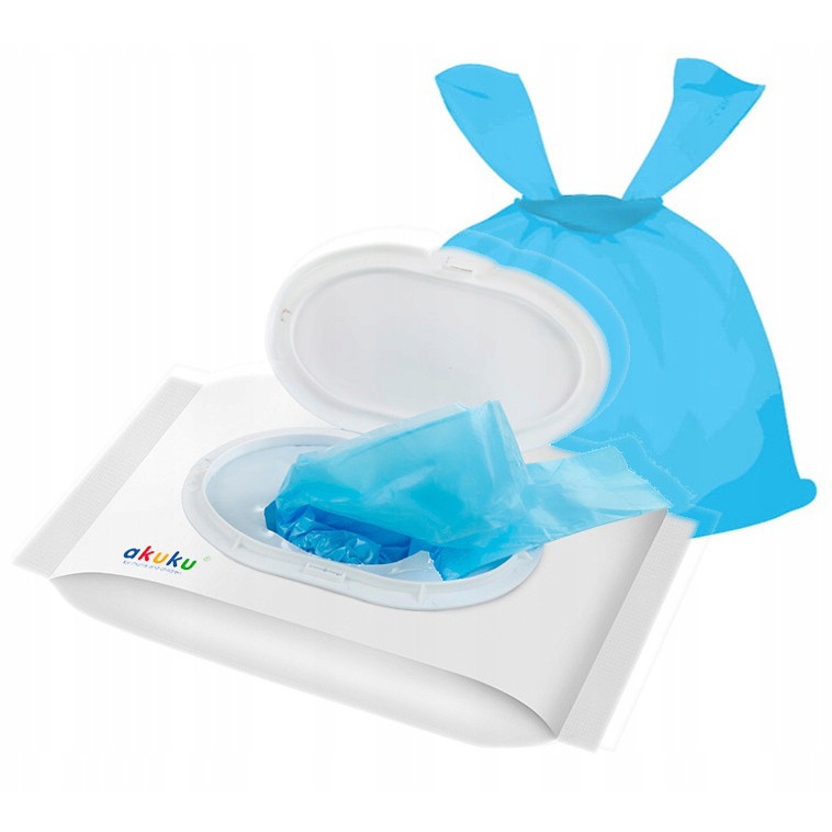 pungi parfumate Akuku pentru scutece uzate 100 buc megamix.sk