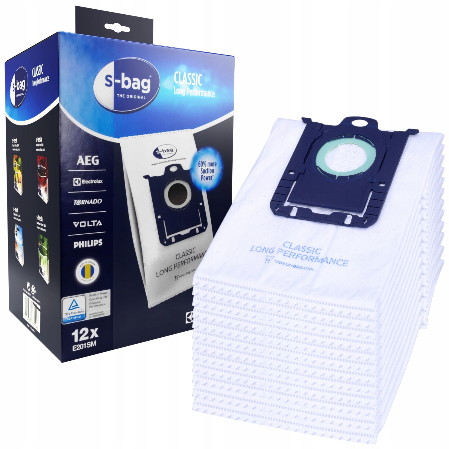 sac pentru aspirator sintetic S-BAG 12 buc + filtru megamix.sk