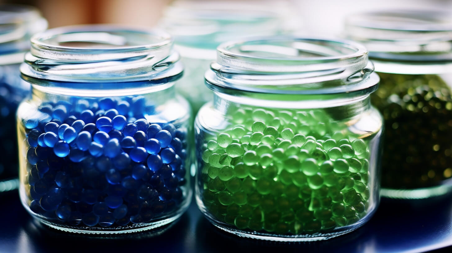 Hydrogélové vodné korálky v nádobe Biluțe hidrogel de apă în recipient