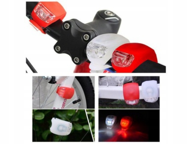 LED diodă lumină pentru bicicletă 2buc față spate megamix.sk