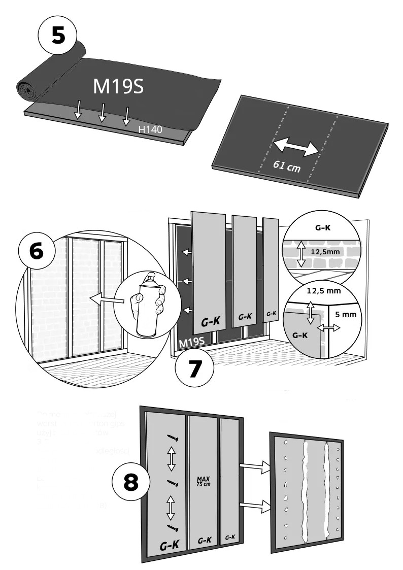Montajul materialelor din spumă